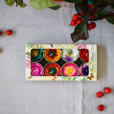 Assorted Tropical Flower Scented Tealights Tealights Foxyavenue UK